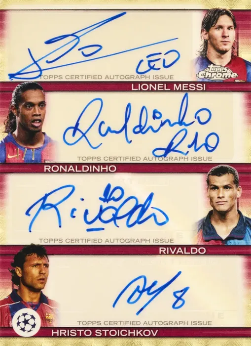 Podepsané fotbalové karty