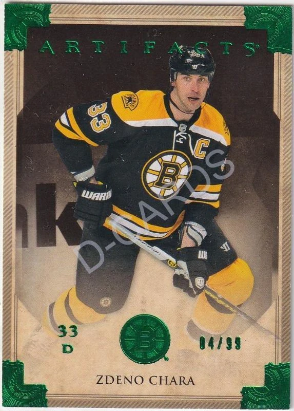 2013-14 Artifacts Emerald #100 Zdeno Chara (Limit 04/99)