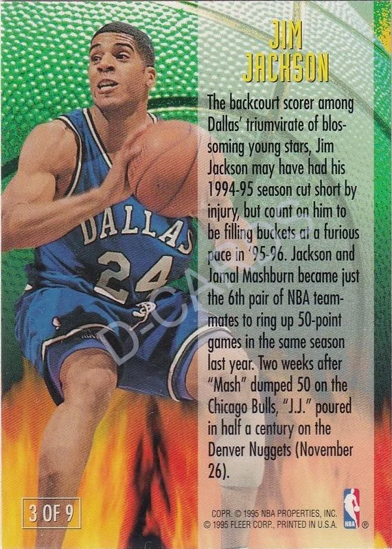 1995-96 Fleer Franchise Futures #3 Jim Jackson