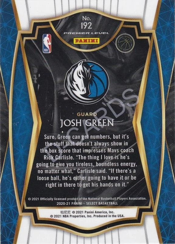 2020-21 Select Blue Retail #192 Josh Green