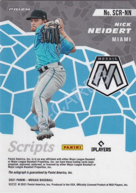 2021 Panini Mosaic Scripts #48 Nick Neidert