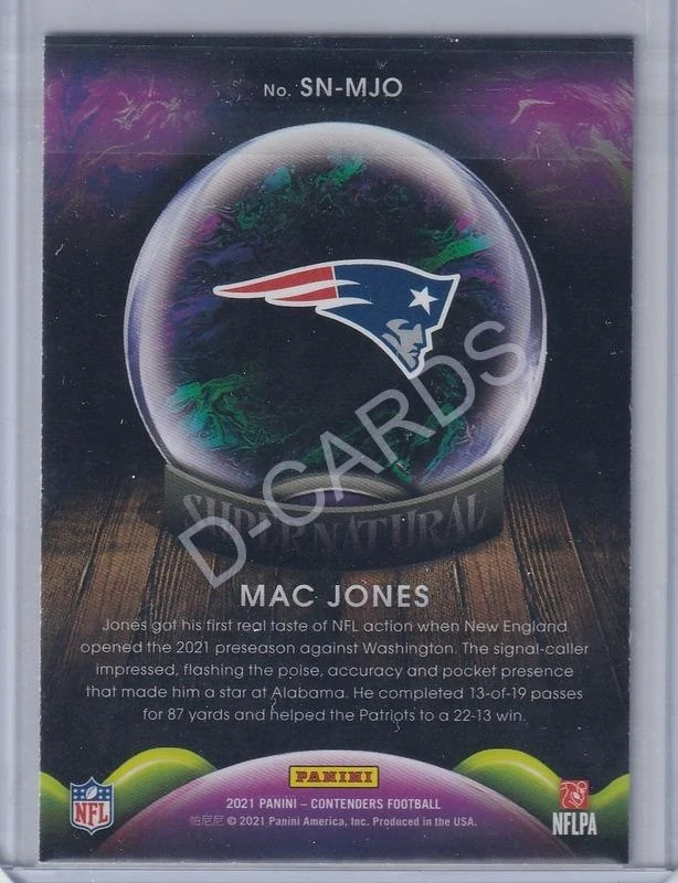 2021 Panini Contenders Supernatural #8 Mac Jones RC