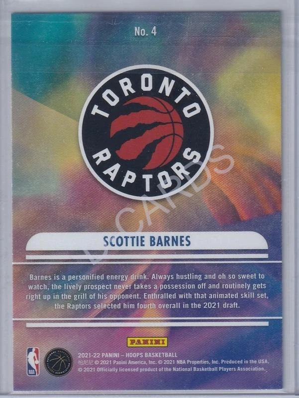 2021-22 Hoops We Got Next #4 Scottie Barnes