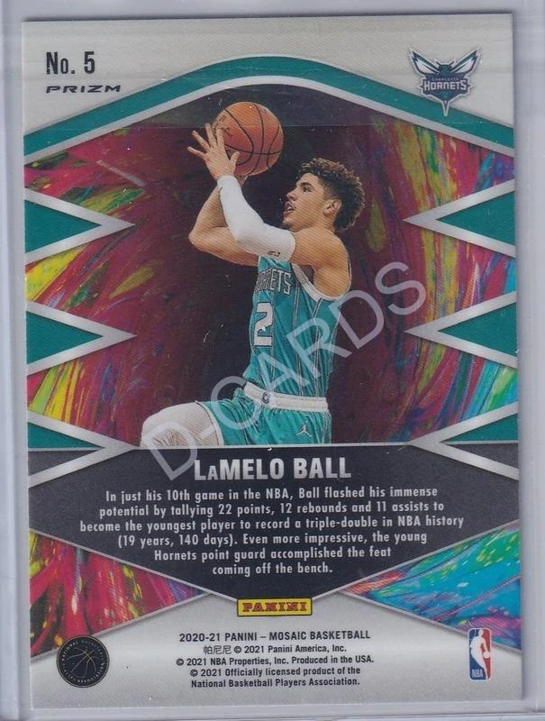 2020-21 Panini Mosaic introductions Mosaic Red #5 LaMelo Ball RC