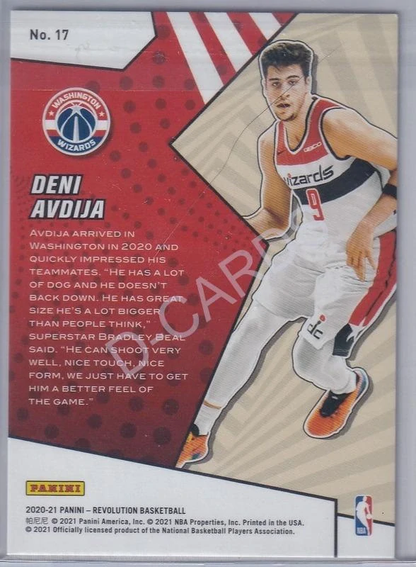 2020-21 Panini Revolution Rookie Revolution #17 Deni Avdija RC