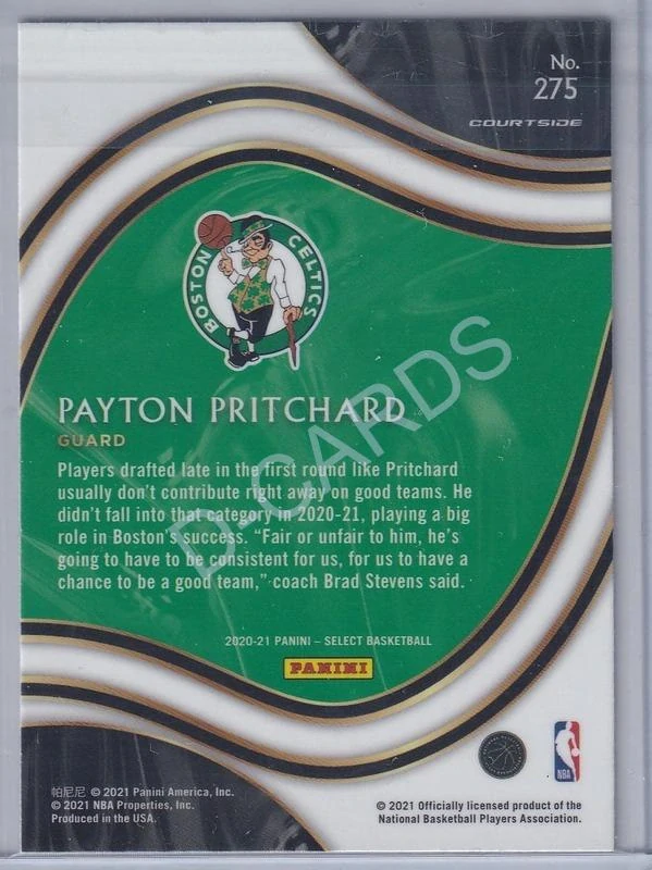 2020-21 Select Blue Retail #275 Payton Pritchard RC