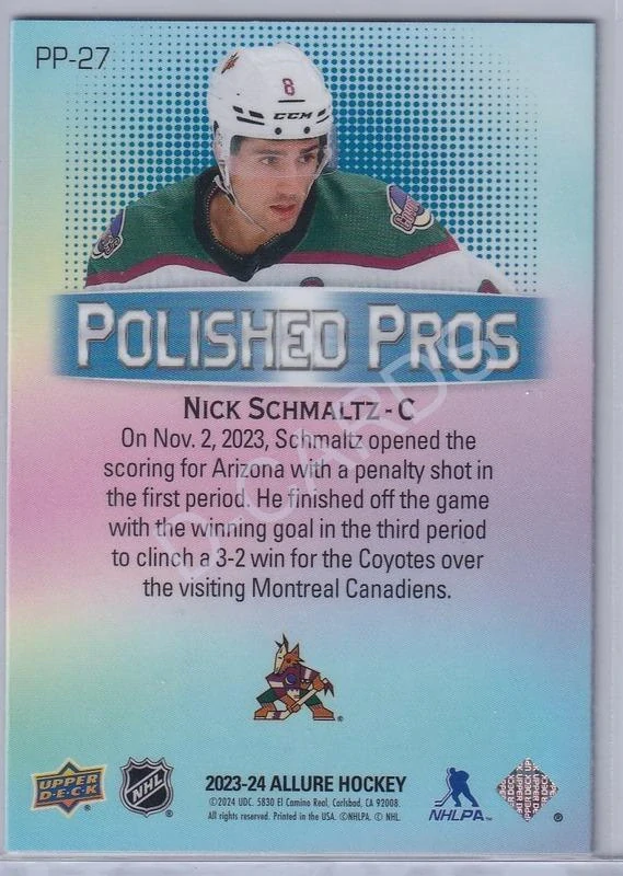 2023-24 Upper Deck Allure Polished Pros #PP27 Nick Schmaltz
