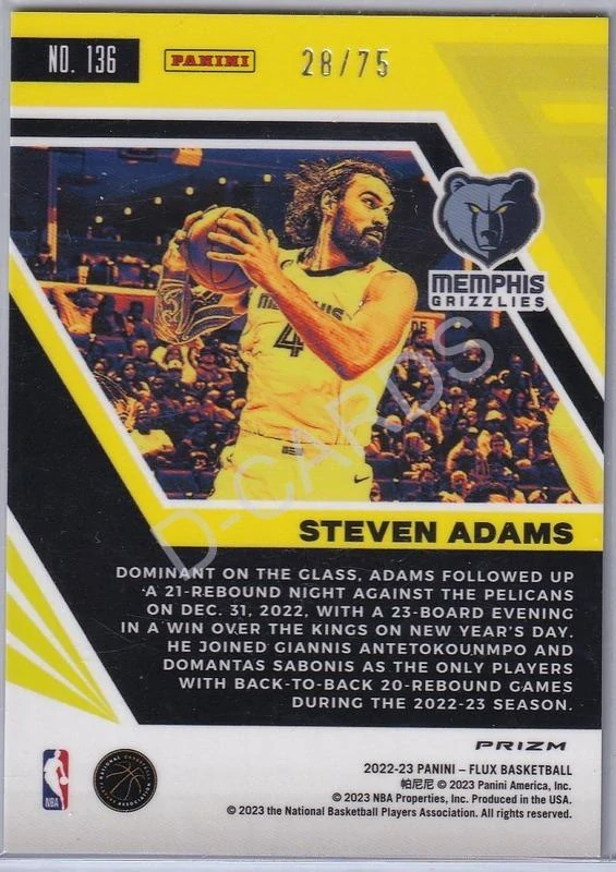 2022-23 Panini Flux Supernova #136 Steven Adams