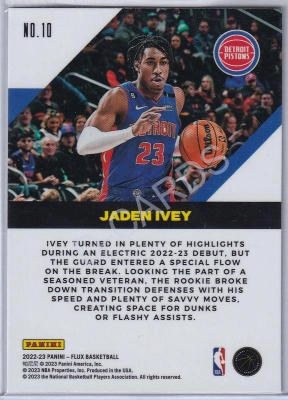 2022-23 Panini Flux Flow Motion #10 Jaden Ivey