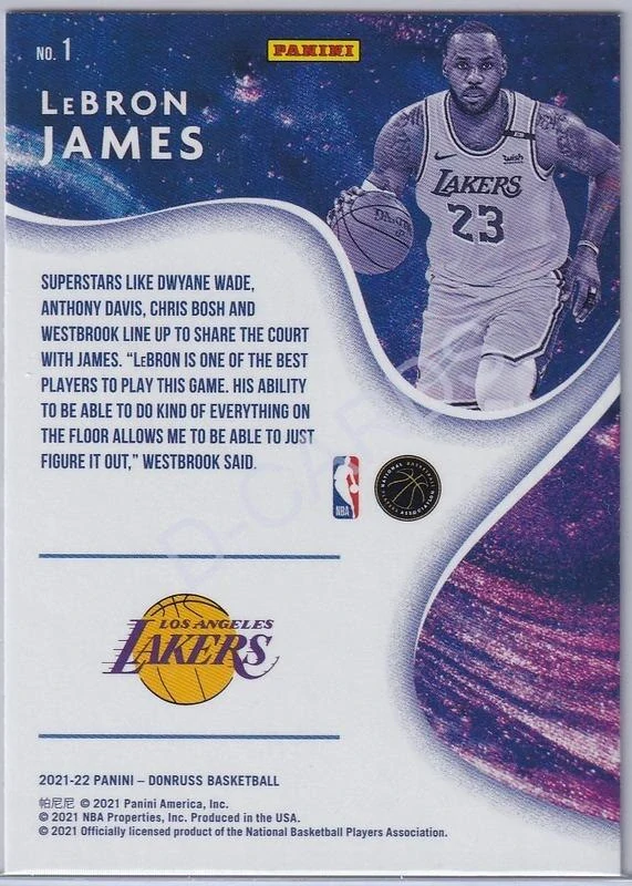 2021-22 Donruss Complete Players #1 LeBron James