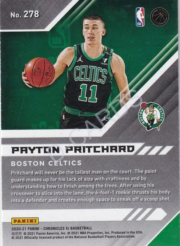 2020-21 Panini Chronicles Green #278 Payton Pritchard/XR