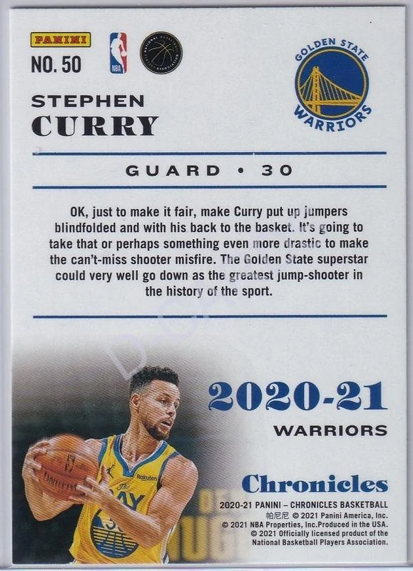 2020-21 Panini Chronicles Green #50 Stephen Curry