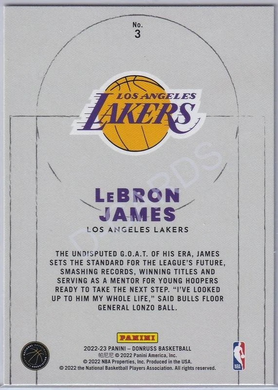 2022-23 Donruss Craftsmen #3 LeBron James