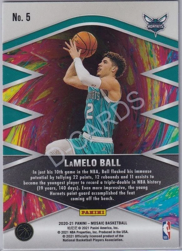 2020-21 Panini Mosaic Introductions #5 LaMelo Ball RC
