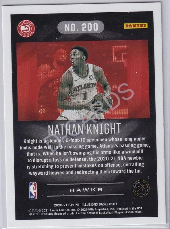 2020-21 Panini Illusions #200 Nathan Knight RC
