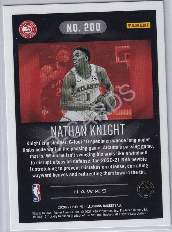2020-21 Panini Illusions Bronze #200 Nathan Knight RC