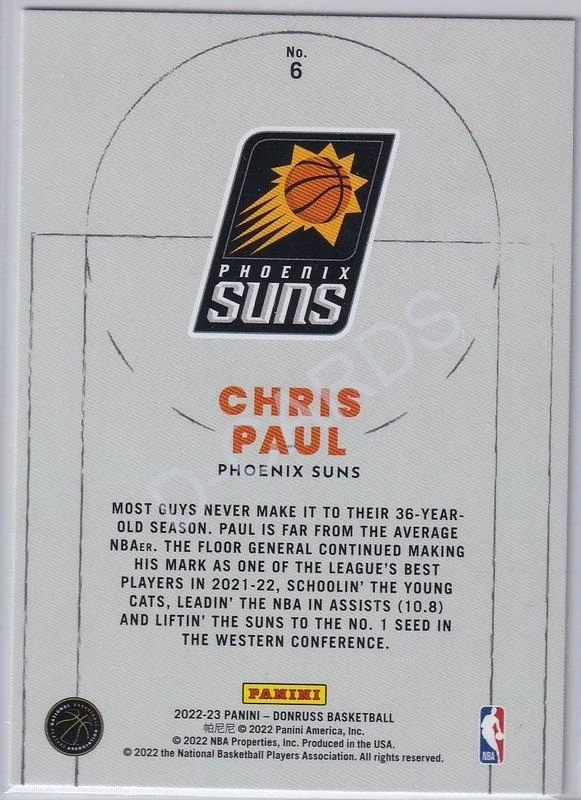 2022-23 Donruss Craftsmen #6 Chris Paul