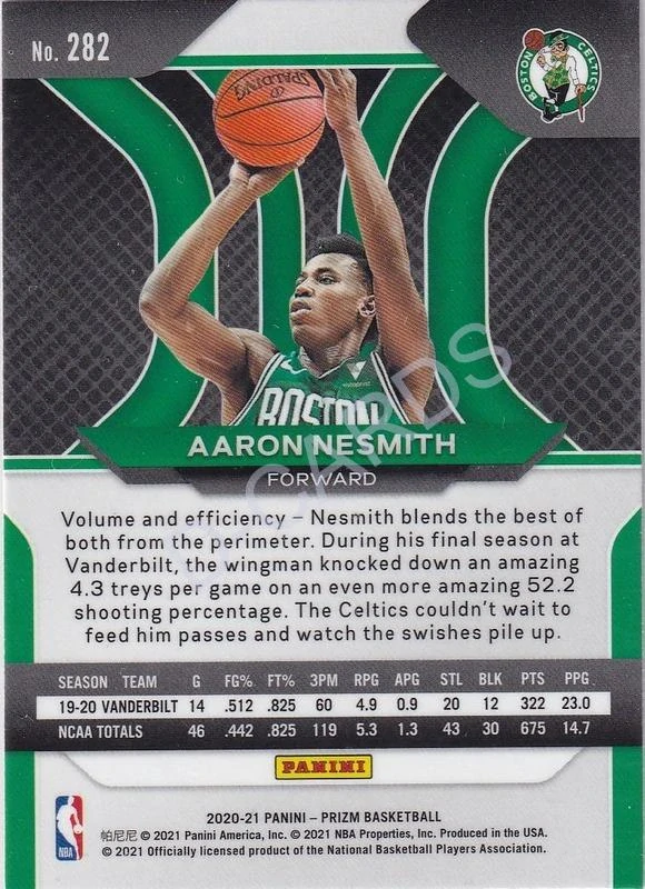 2020-21 Panini Prizm #282 Aaron Nesmith RC