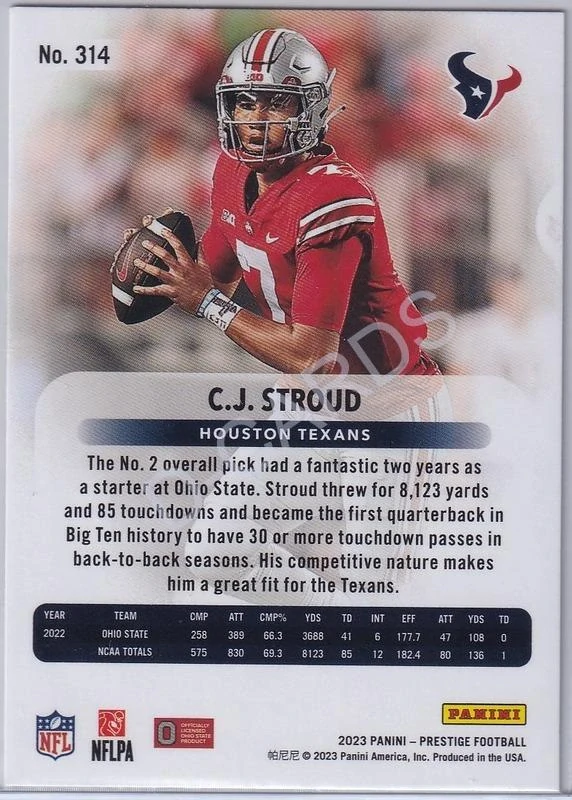 2023 Prestige #314 CJ Stroud RC