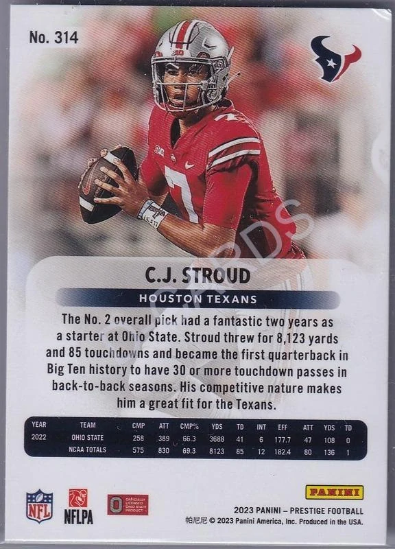 2023 Prestige #314 CJ Stroud RC