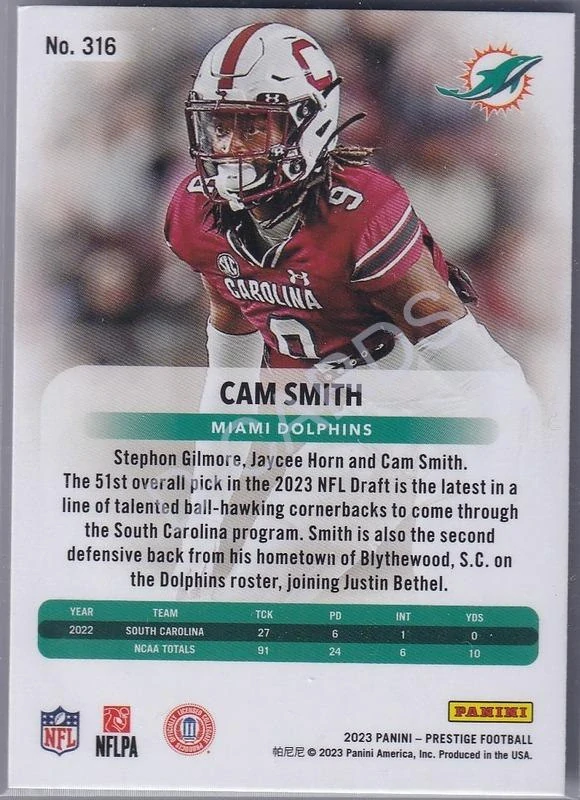 2023 Prestige #316 Cam Smith RC