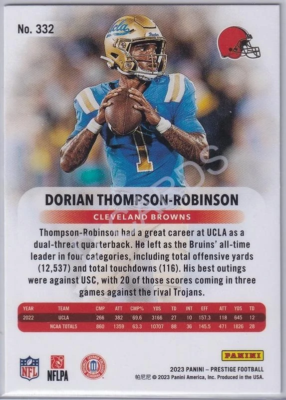 2023 Prestige #332 Dorian Thompson-Robinson RC