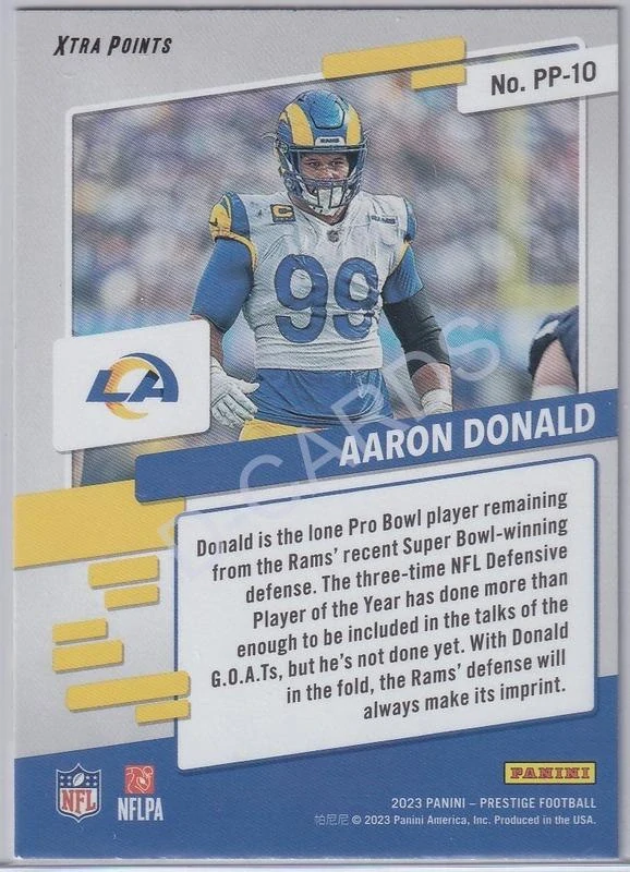 2023 Prestige Prestigious Pros #10 Aaron Donald