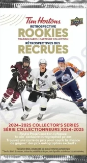 2024-25 Upper Deck Tim Hortons Retrospective Rookies Hockey Hobby Pack