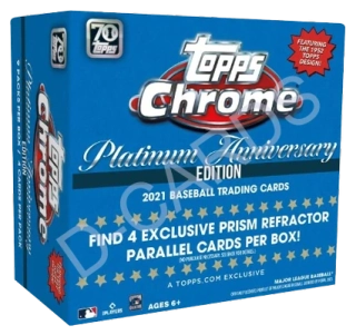 2021 Topps Chrome Platinum Anniversary Baseball Mega Box