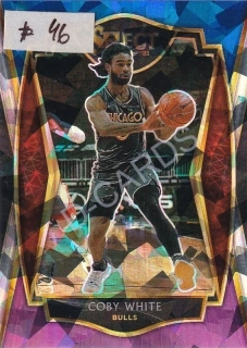 2020-21 Select Prizms Blue White Purple Ice #103 Coby White