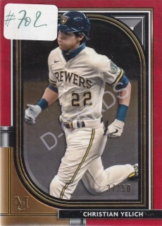 2021 Topps Museum Collection Ruby #2 Christian Yelich (Limit 37/50)