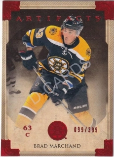 2013-14 Artifacts Ruby #10 Brad Marchand (Limit 099/399)