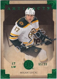 2013-14 Artifacts Emerald #70 Milan Lucic (Limit 65/99)