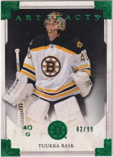 2013-14 Artifacts Emerald #125 Tuukka Rask (Limit 82/99)