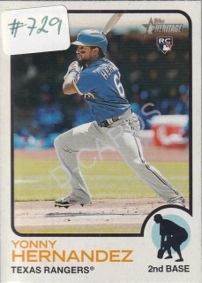 2022 Topps Heritage #79 Yonny Hernandez RC