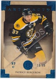 2013-14 Artifacts Sapphire #79 Patrice Bergeron (Limit 13/85)