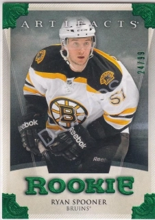 2013-14 Artifacts Emerald #192 Ryan Spooner RC (Limit 24/99)