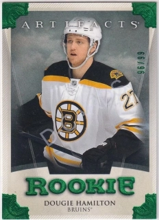 2013-14 Artifacts Emerald #163 Dougie Hamilton RC (Limit 96/99)