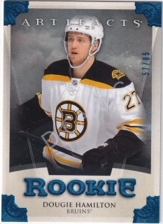 2013-14 Artifacts Sapphire #163 Dougie Hamilton RC (Limit 57/85)