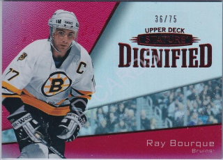  2022-23 Upper Deck Stature Dignified Red #D6 Ray Bourque (Limit 36/75)