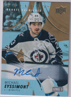  2022-23 Upper Deck Trilogy Gold #156 Michael Eyssimont Auto (Limit 040/149)