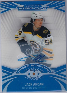  2021-22 Ultimate Collection Ultimate Introductions Autographs #UI68 Jack Ahcan