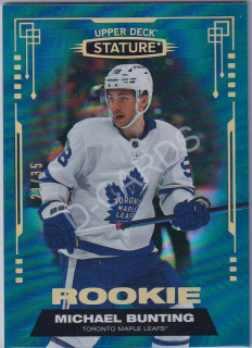  2021-22 Upper Deck Stature Blue #195 Michael Bunting RC (Limit 21/35)