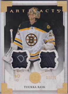  2013-14 Artifacts Jerseys Patch Spectrum #125 Tuukka Rask (Limit 07/15)
