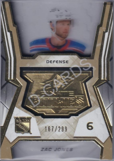 2021-22 SPx Finite Rookies Gold #F12 Zac Jones RC (Limit 167/299)