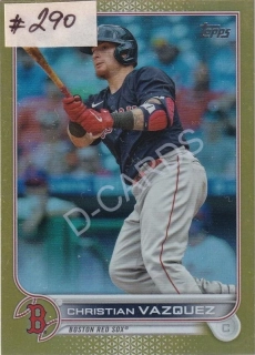 2022 Topps Gold Foil #63 Christian Vazquez
