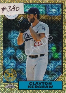 2022 Topps '87 Topps Silver Pack Chrome #T87C78 Clayton Kershaw