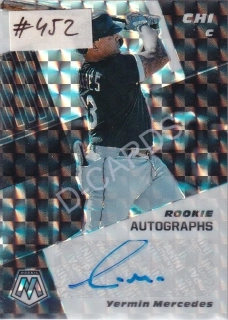 2021 Panini Mosaic Rookie Autographs Mosaic Choice Fusion #84 Yermin Mercedes