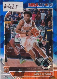 2019-20 Hoops Premium Stock Prizms Blue Cracked Ice #254 Jalen Lecque