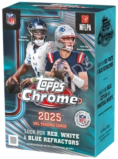 2025 Topps Chrome Football Blaster box